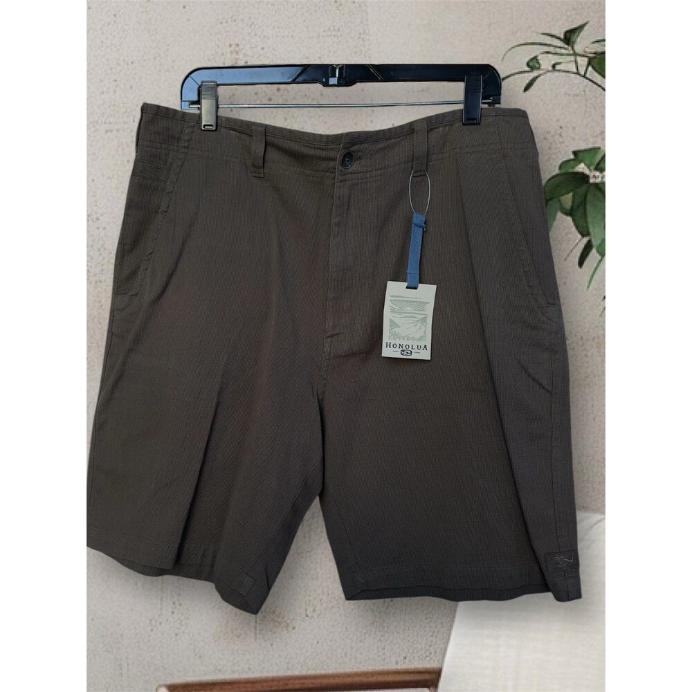 Honolua High-Rise 5 Pocket Bermuda Shorts Women’s Size 36 Flat Front Brown